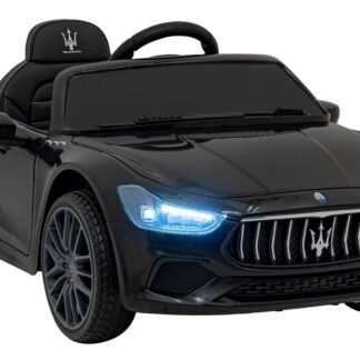 VENTA Coche eléctrico infantil 12v, Maserati Little Ghibli, negro, rc, Full option, INDA360-RA-SL631B.CZ